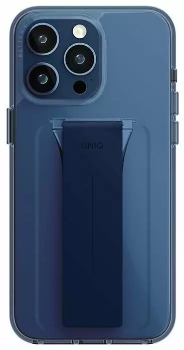 Чехол Uniq Heldro Mount with Stand for iPhone 15 Pro Max, синий