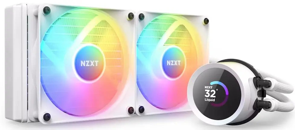 Cooler Procesor NZXT Kraken 240 RGB, alb