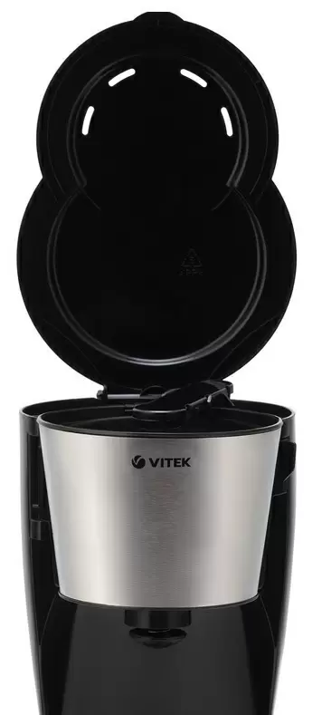 Электрокофеварка Vitek VT-1527, черный/нержавеющая сталь