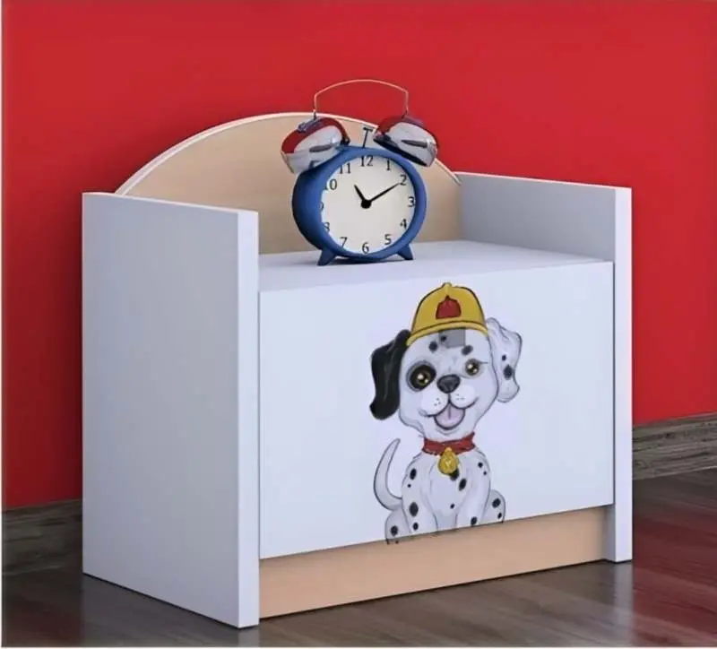 Noptieră Happy Babies Happy SZN02 Fire Dog, alb/pară deschisă pe tehnoparc.md Noptieră Happy Babies Happy SZN02 Fire Dog, alb/pară deschisă