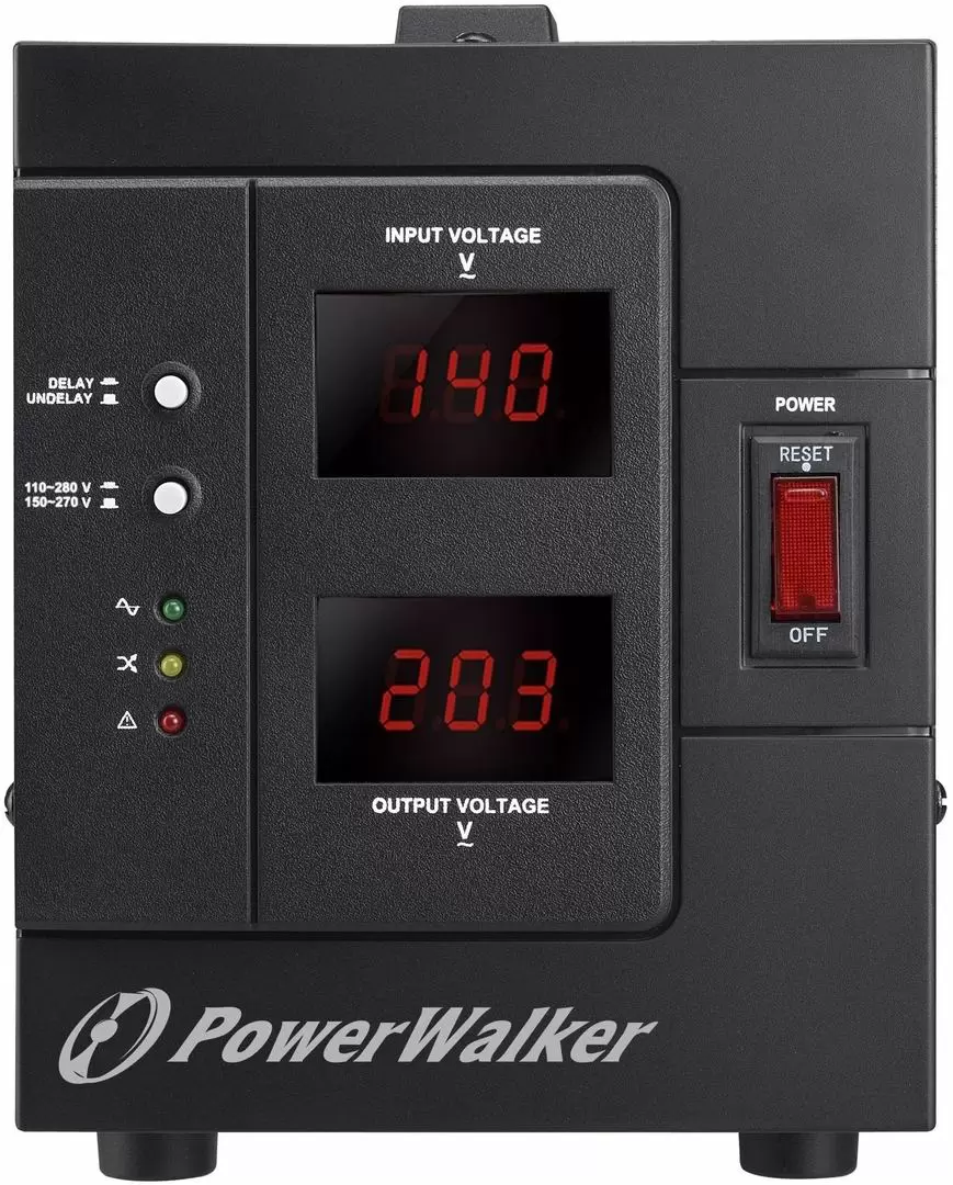 Стабилизатор напряжения PowerWalker AVR 2000 SIV, черный