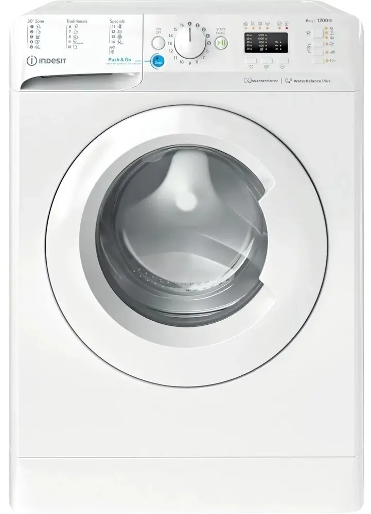 Maşină de spălat rufe Indesit BWSA 61294 W EU N, alb pe tehnoparc.md Maşină de spălat rufe Indesit BWSA 61294 W EU N, alb