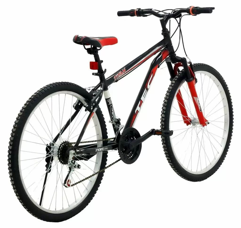 Bicicletă Belderia Tec Titan 24, negru/roșu