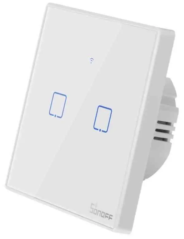 Умный выключатель Sonoff T2EU2C, белый