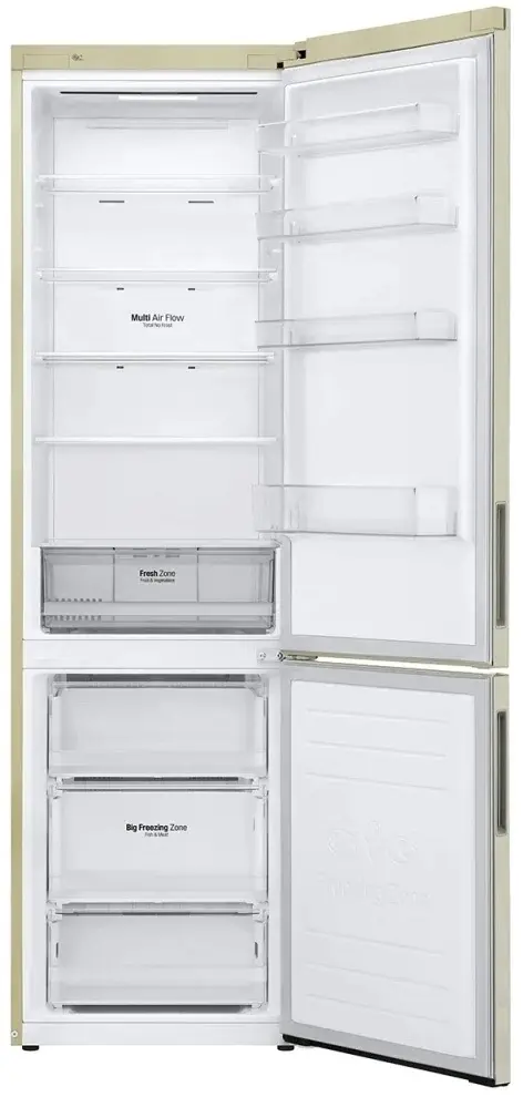 Холодильник LG GA-B509CEWL, бежевый