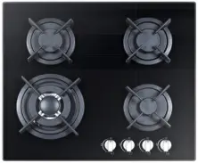 Plită incorporabilă cu gaz Tornado HG15F HM BL, negru