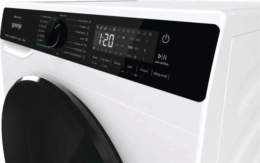 Maşină de spălat rufe Gorenje WD2PA854ADW, alb pe tehnoparc.md Maşină de spălat rufe Gorenje WD2PA854ADW, alb