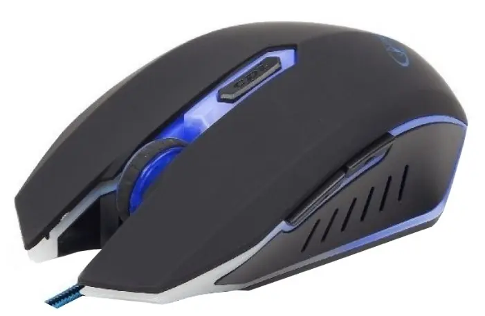 Mouse Gembird MUSG-001-B, negru/albastru