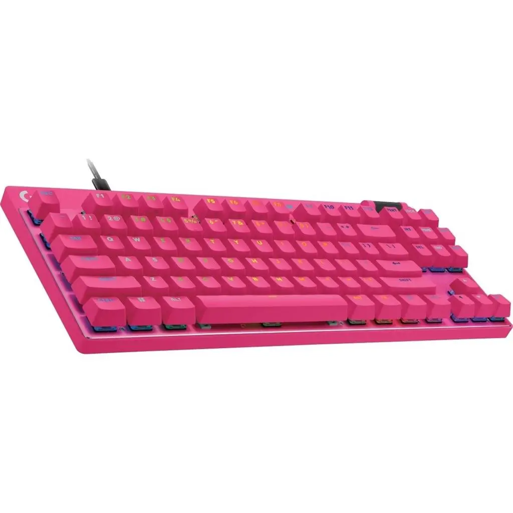 Tastatură Logitech G Pro X TKL Rapid Magenta, roz pe tehnoparc.md Tastatură Logitech G Pro X TKL Rapid Magenta, roz