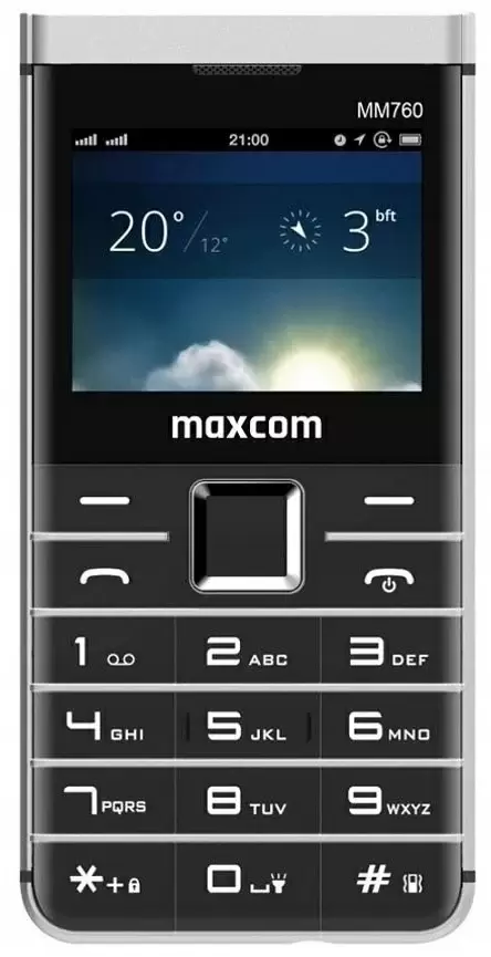 Telefon mobil Maxcom MM760 + Soul 2, negru