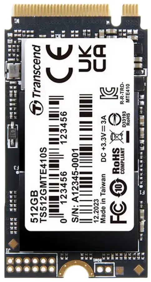 SSD накопитель Transcend MTE410S M.2 NVMe, 512GB