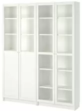 Dulap pentru cărți IKEA Billy/Oxberg 160x30x202cm, alb