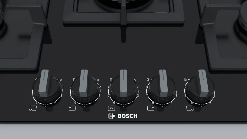 Газовая панель Bosch PPQ7A6B20, черный