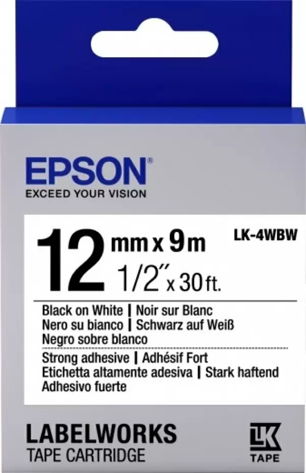 Panglică de satin Epson LK4WBW