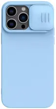 Чехол Nillkin Apple iPhone 14 Pro CamShield Silky Silicone Case, голубой