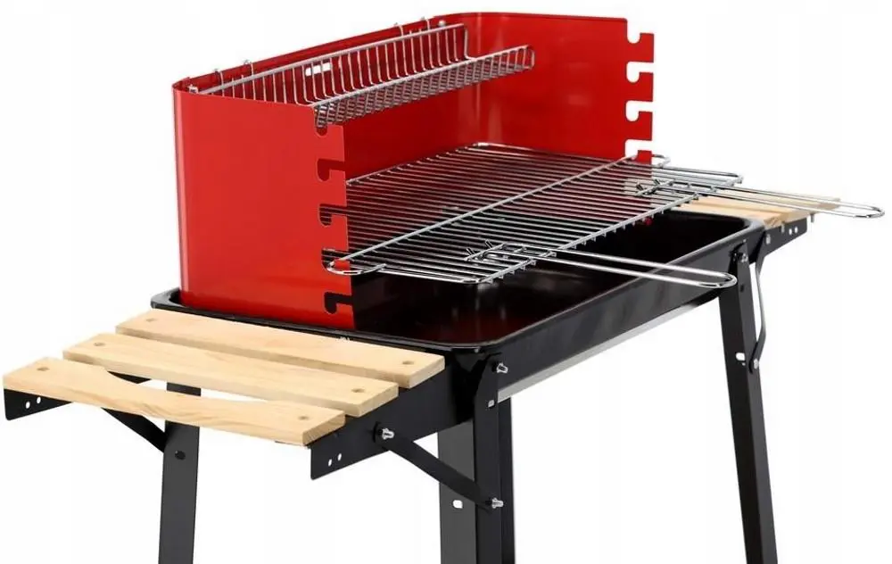 Grătar GardenLine BBQ5283, negru/roșu pe tehnoparc.md Grătar GardenLine BBQ5283, negru/roșu