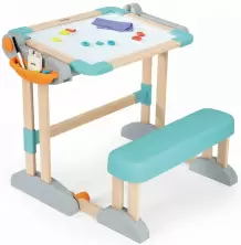 Набор парта-доска + стульчик Smoby Modulo Space Desk, белый/синий