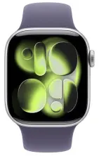 Умные часы Apple Watch Series 11 GPS 46mm Silver Aluminium Case with Purple Fog Sport Band S/M MEV94