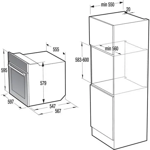 Cuptor electric Gorenje BO 737 E30WG, negru pe tehnoparc.md Cuptor electric Gorenje BO 737 E30WG, negru