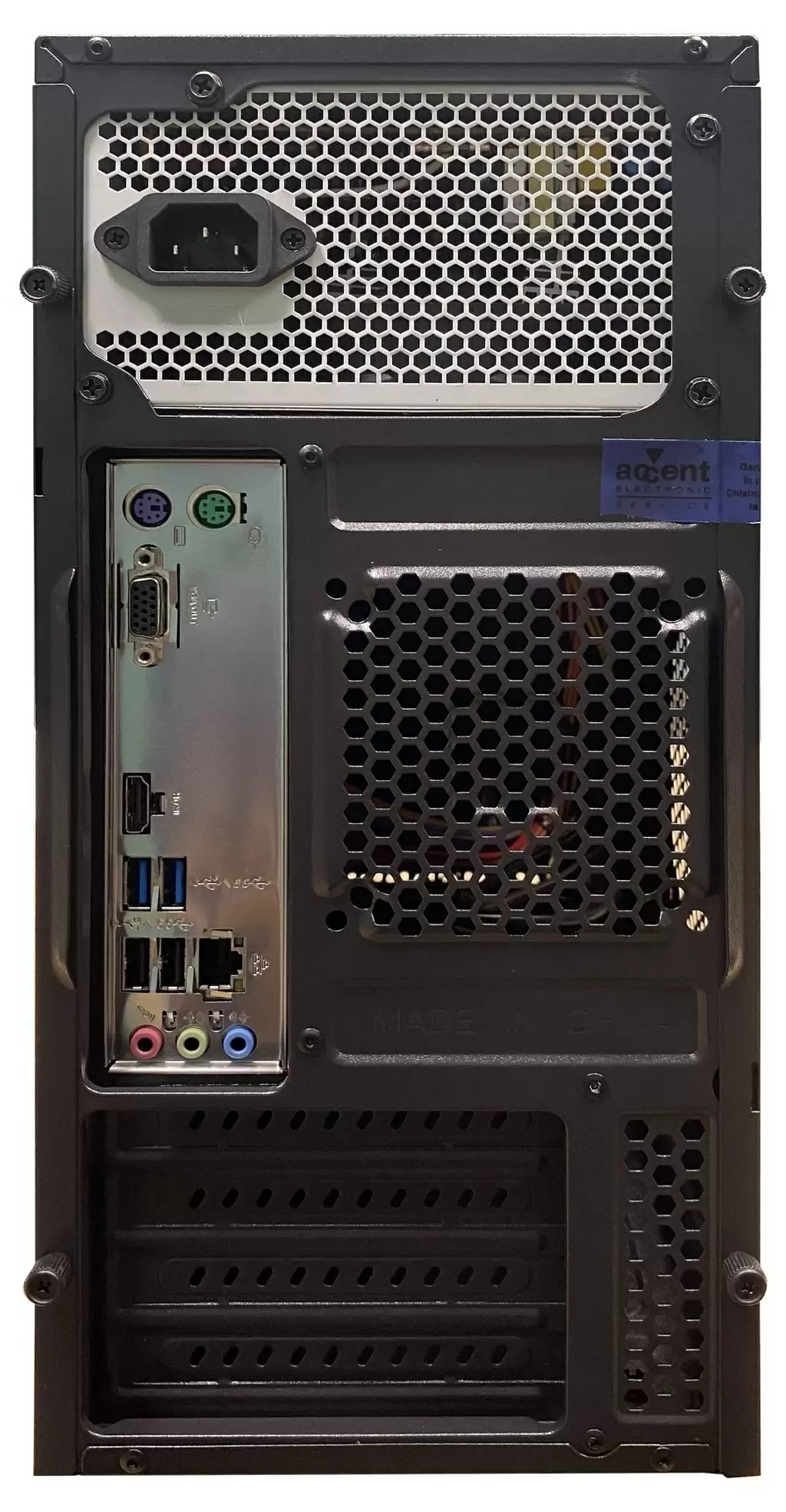 Системный блок Atol PC1019MP (Celeron J1900/4GB/120GB+500GB), черный
