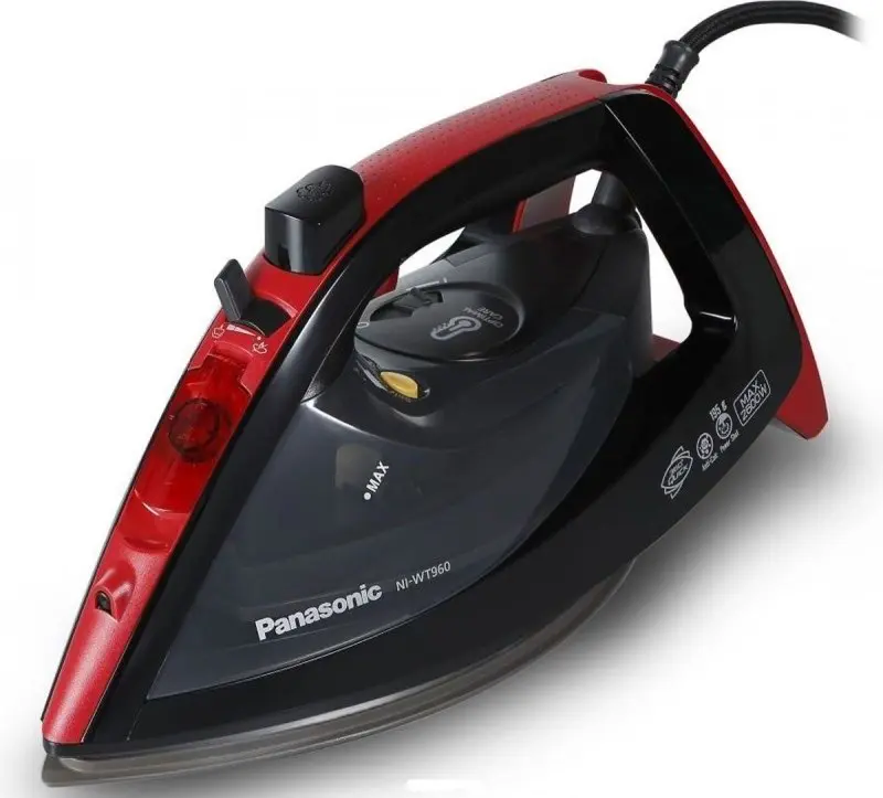 Fier de călcat Panasonic NI-WT960RTW, negru/roșu