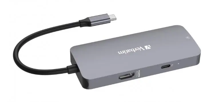 Multiplicator Verbatim 5-in-1 USB-C Pro CMH-05, gri