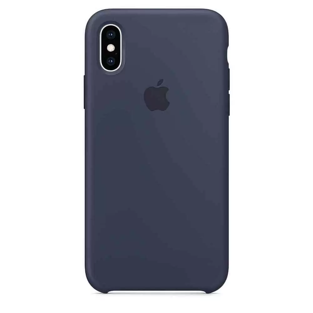 Husă de protecție Apple Silicone Case iPhone XS, albastru închis