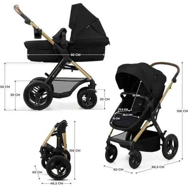 Cărucior KinderKraft Moov 3in1 Pure Air, negru pe tehnoparc.md Cărucior KinderKraft Moov 3in1 Pure Air, negru