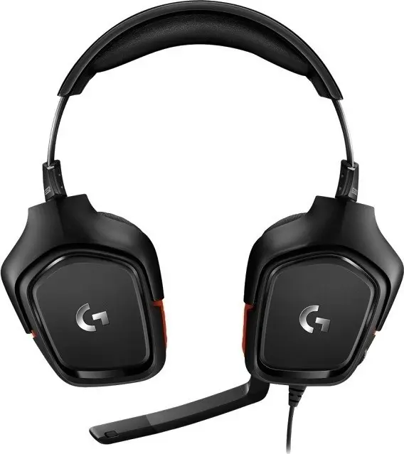Căşti Logitech G332 Stereo Gaming Headset, negru/roșu