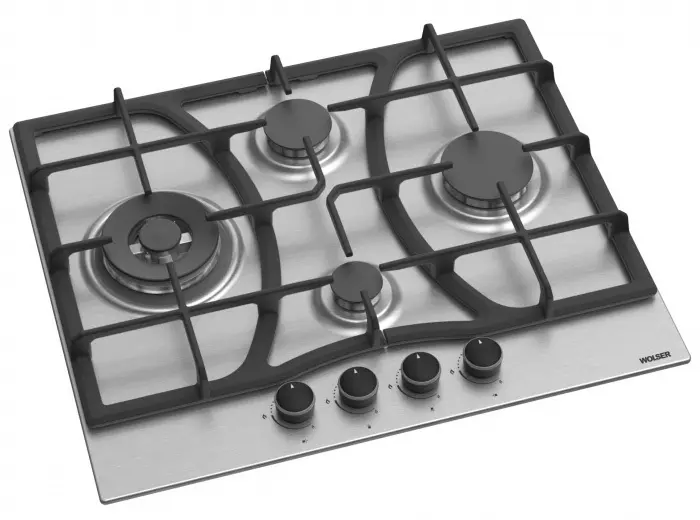 Газовая панель Wolser WL-F6403 GT IC, нержавеющая сталь