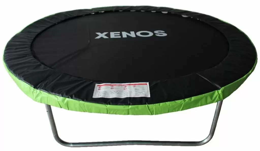 Батут Xenos XT-8FT, черный/зеленый