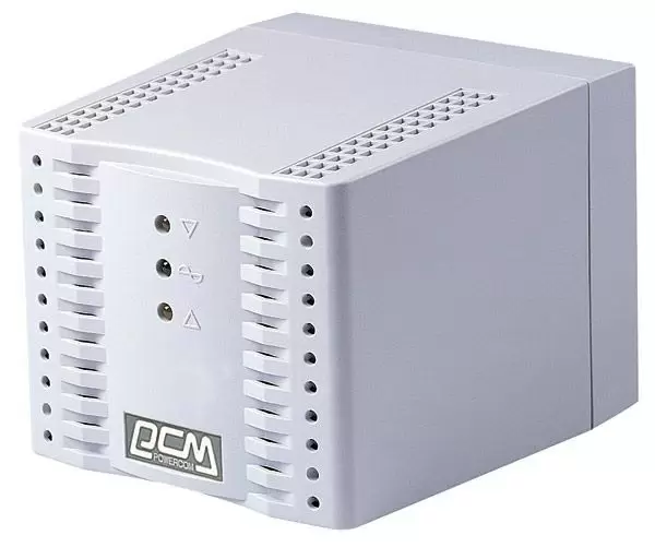 Stabilizator de tensiune PowerCom TCA-3000, alb