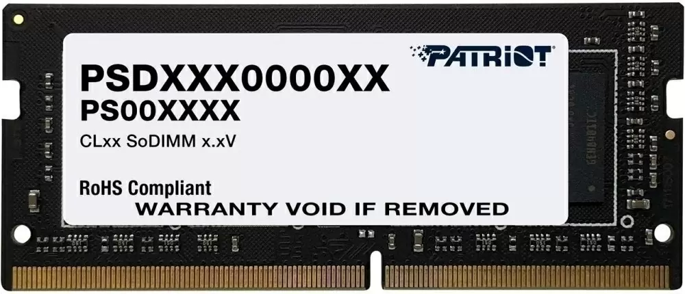 Оперативная память SO-DIMM Patriot Signature Line 16ГБ DDR4-3200MHz, CL22, 1.2V