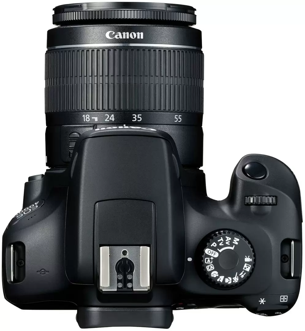 Зеркальный фотоаппарат Canon EOS 4000D + EF-S 18-55mm III + SB130 + 16ГБ SD Card, черный