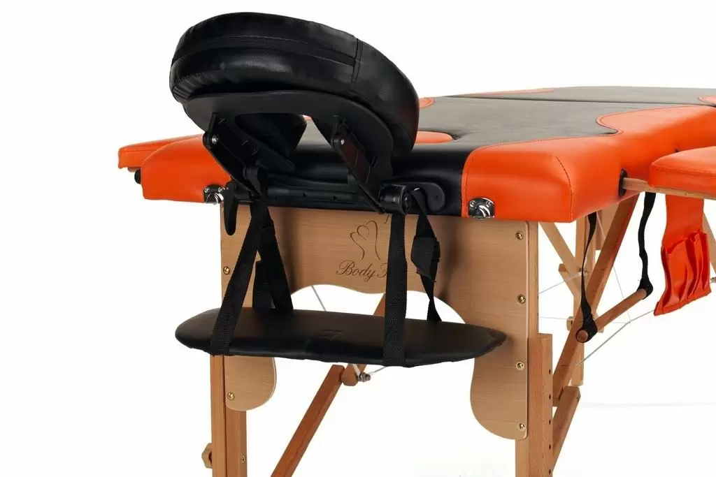 Массажный стол BodyFit 1041, черный/оранжевый