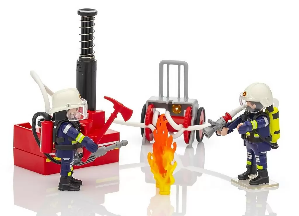 Set jucării Playmobil Firefighters with Water Pump