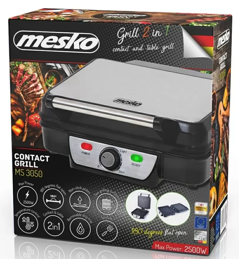 Grătar electric Mesko MS-3050, inox