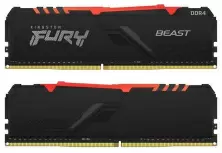 Memorie Kingston Fury Beast 32GB (2x16GB) DDR4-3733MHz, CL19, 1.35V