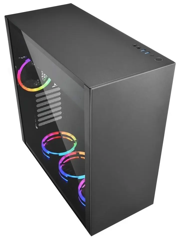 Системный блок Atol PC1080MP (Ryzen 7 5700X/32GB/500GB/Radeon RX 7600 8GB GDDR6), черный