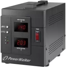 Stabilizator de tensiune PowerWalker AVR 2000 SIV, negru