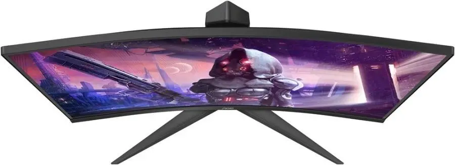 Монитор Aoc C24G2U/BK, черный/красный