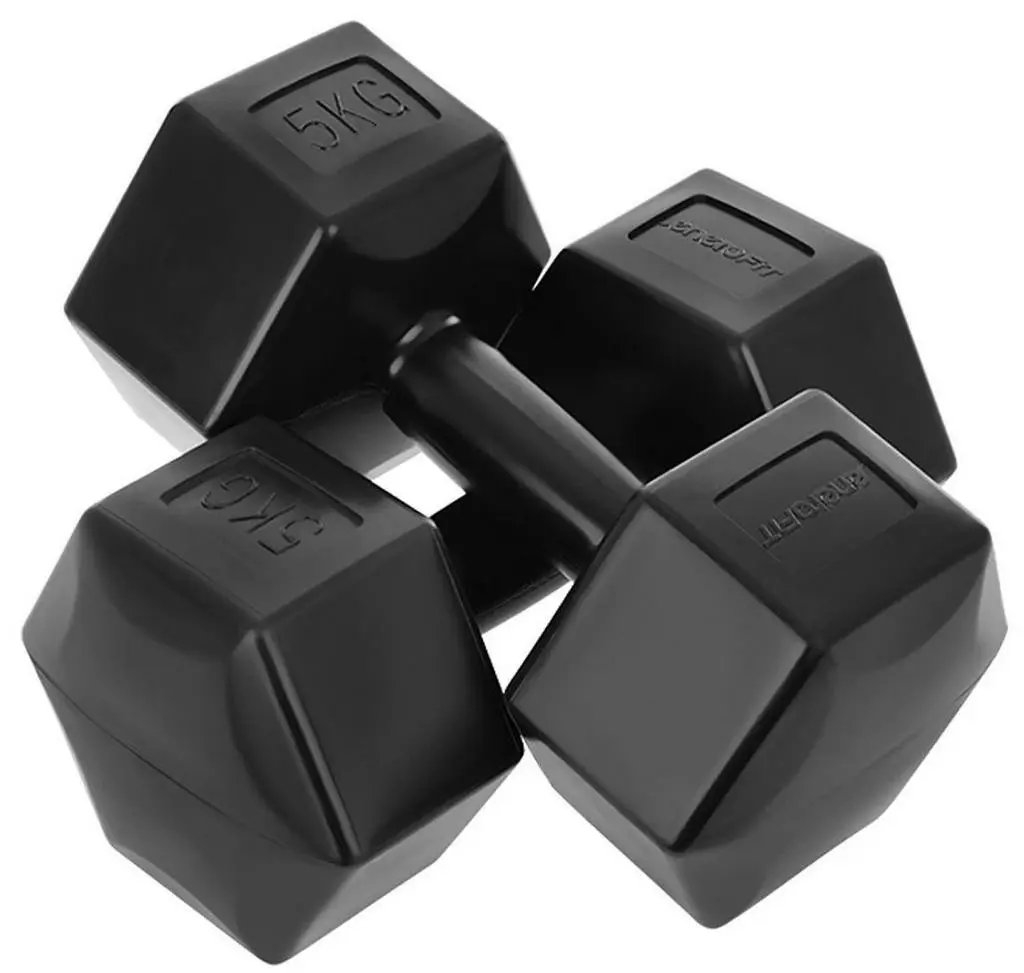 Гантель Enero Composite Dumbs 2x5кг, черный