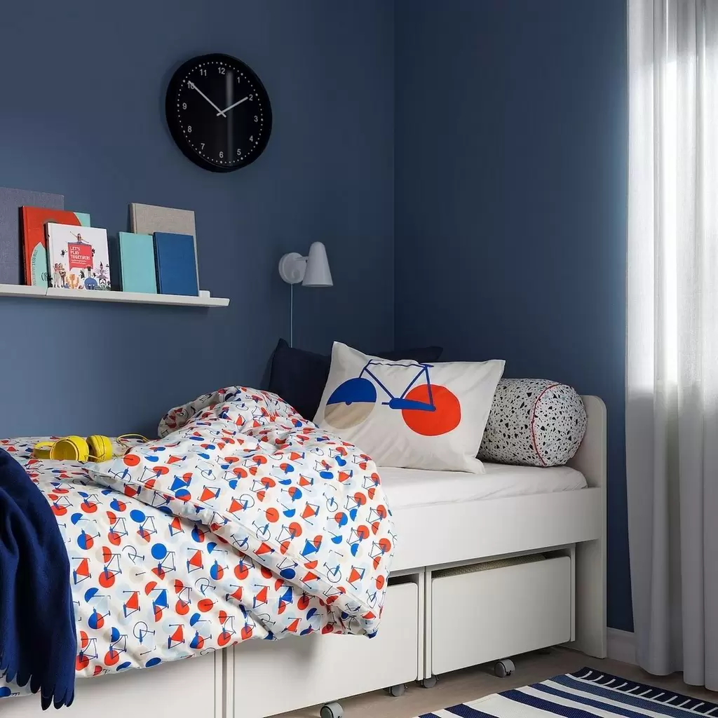 Детская кровать IKEA Slakt с реечным дном 90x200см, белый