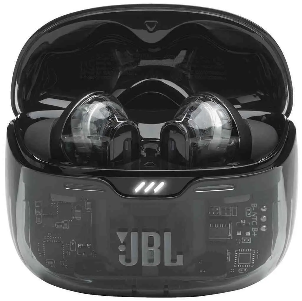 Căşti JBL Tune Beam Ghost, negru