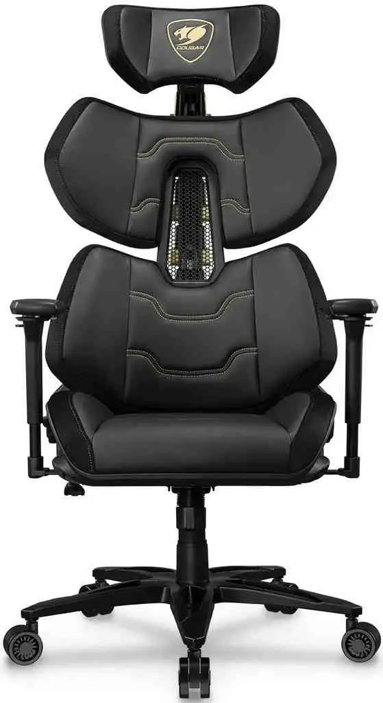 Геймерское кресло Cougar Terminator Elite Gold, черный/золотой на tehnoparc.md Геймерское кресло Cougar Terminator Elite Gold, черный/золотой