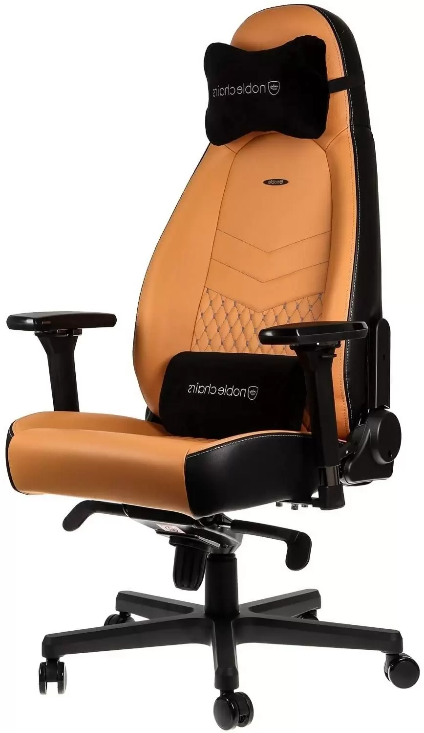 Scaun de birou Noblechairs NBL-ICN-RL-CBK, negru/cafeniu