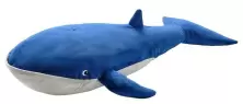 Jucărie de pluș IKEA Blavingad Balenă 100cm, albastru