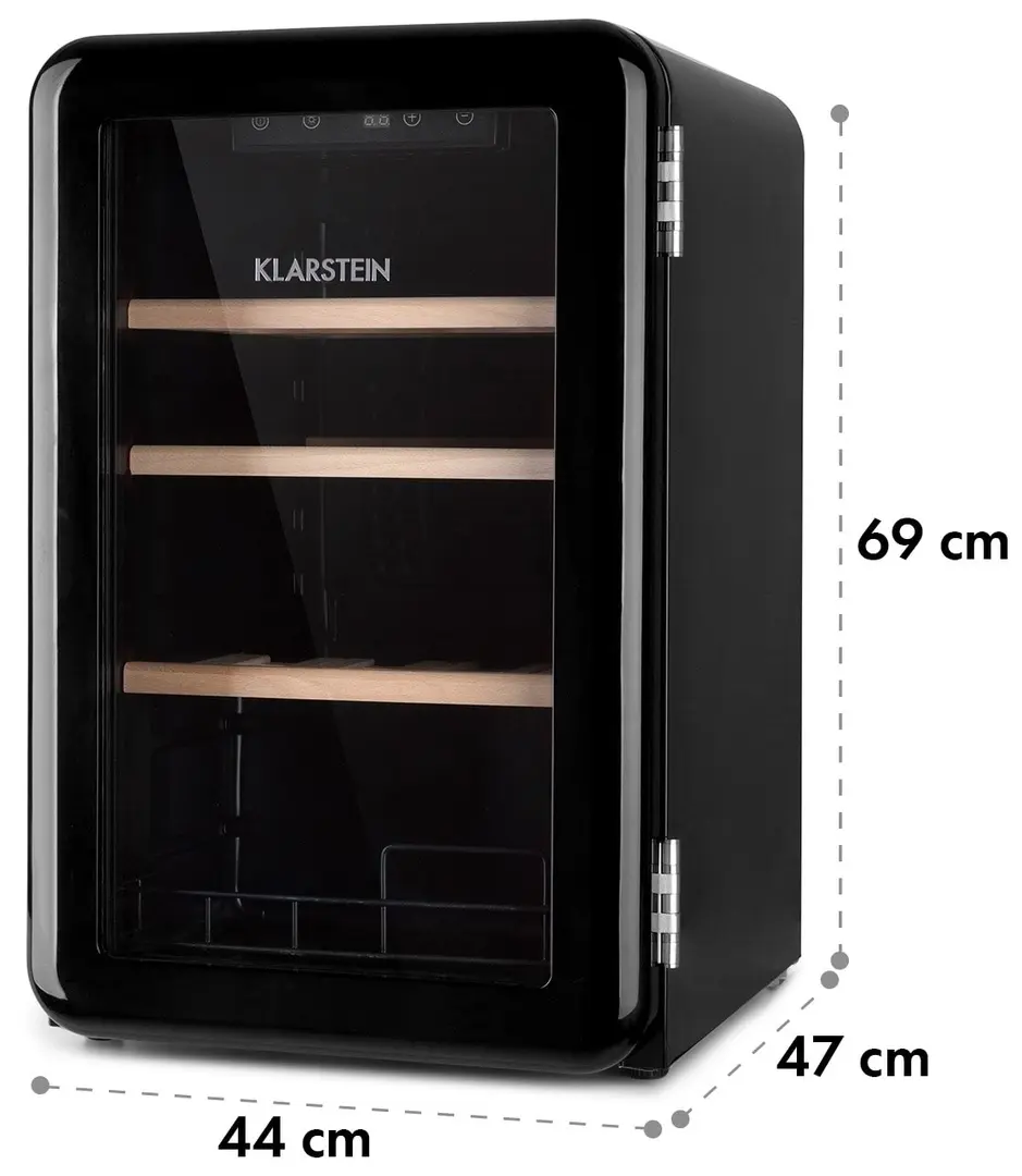 Dulap pentru vin Klarstein Vinetage 19 Uno 10035570, negru