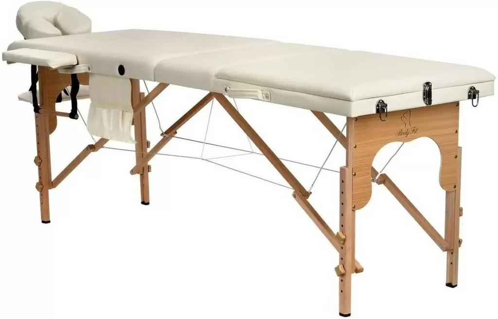 Masă pentru masaj cu 3 secţiuni BodyFit 455, alb