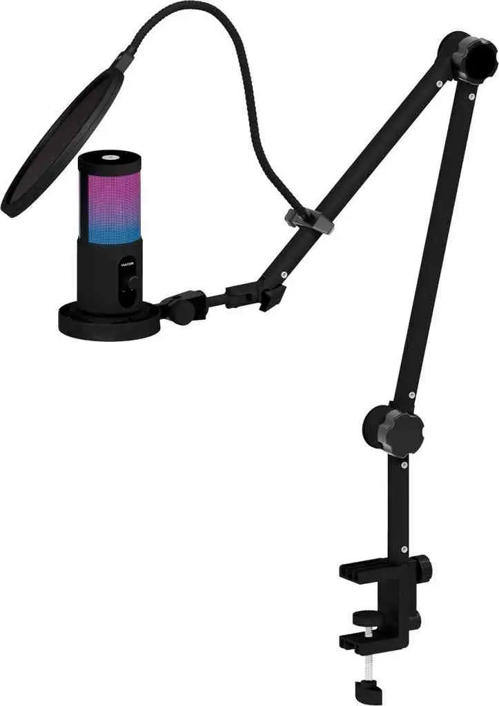 Microfon Hator Signify RGB Pro+, negru